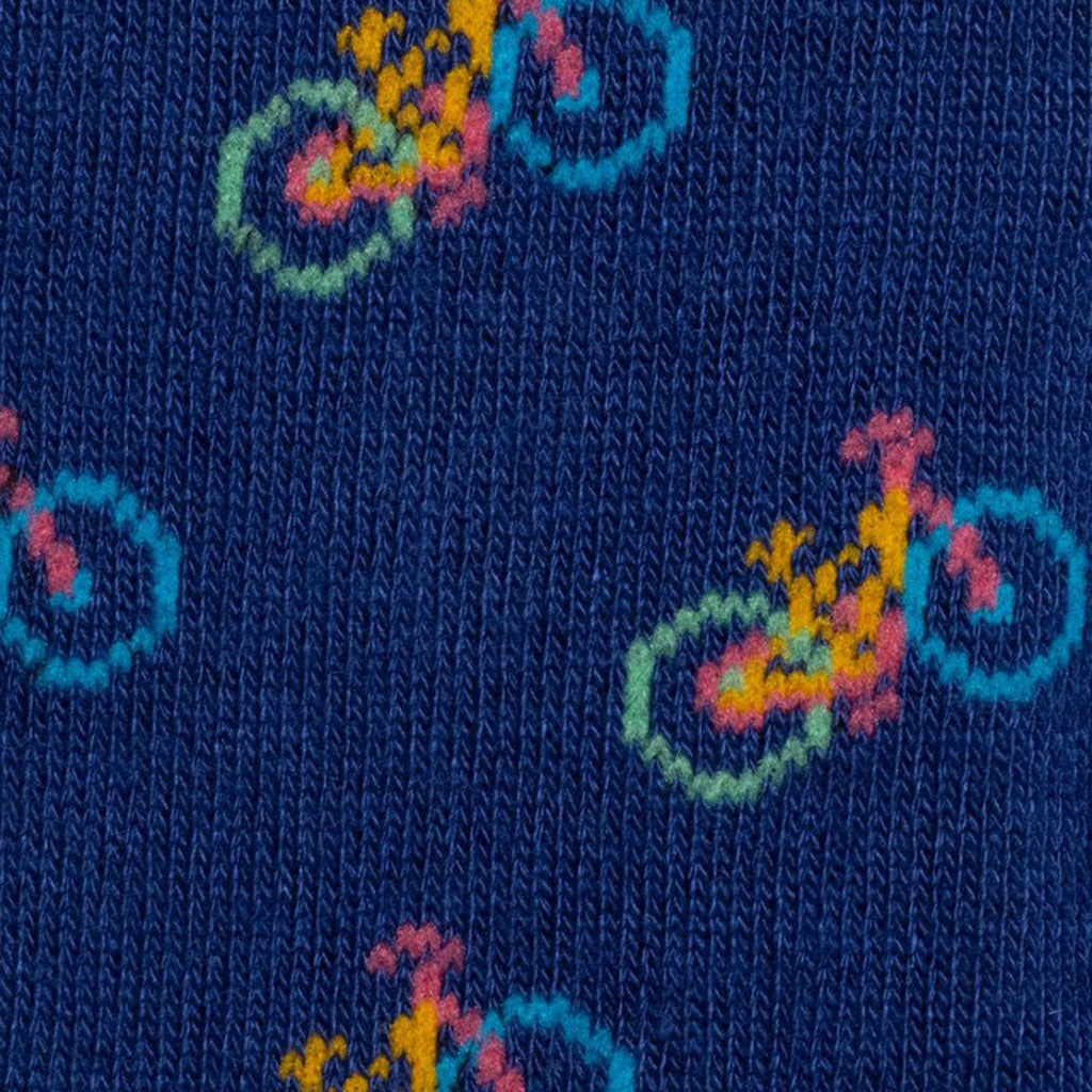 Swole Panda Blue Bicycle Bamboo Socks – Sustainable Cycling Footwear