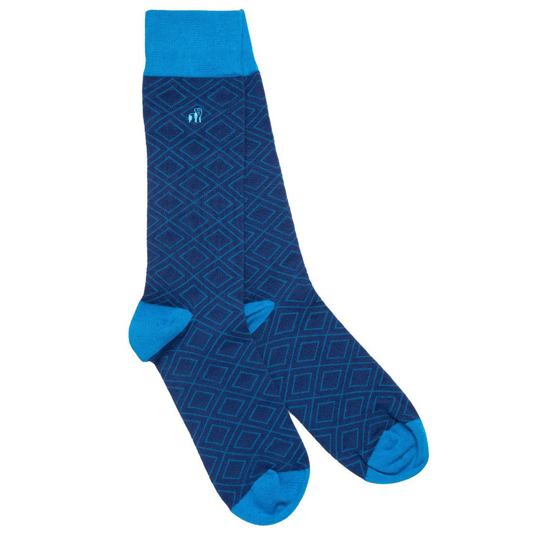 Swole Panda Blue Classic Car Bamboo Socks – Sustainable Novelty Socks