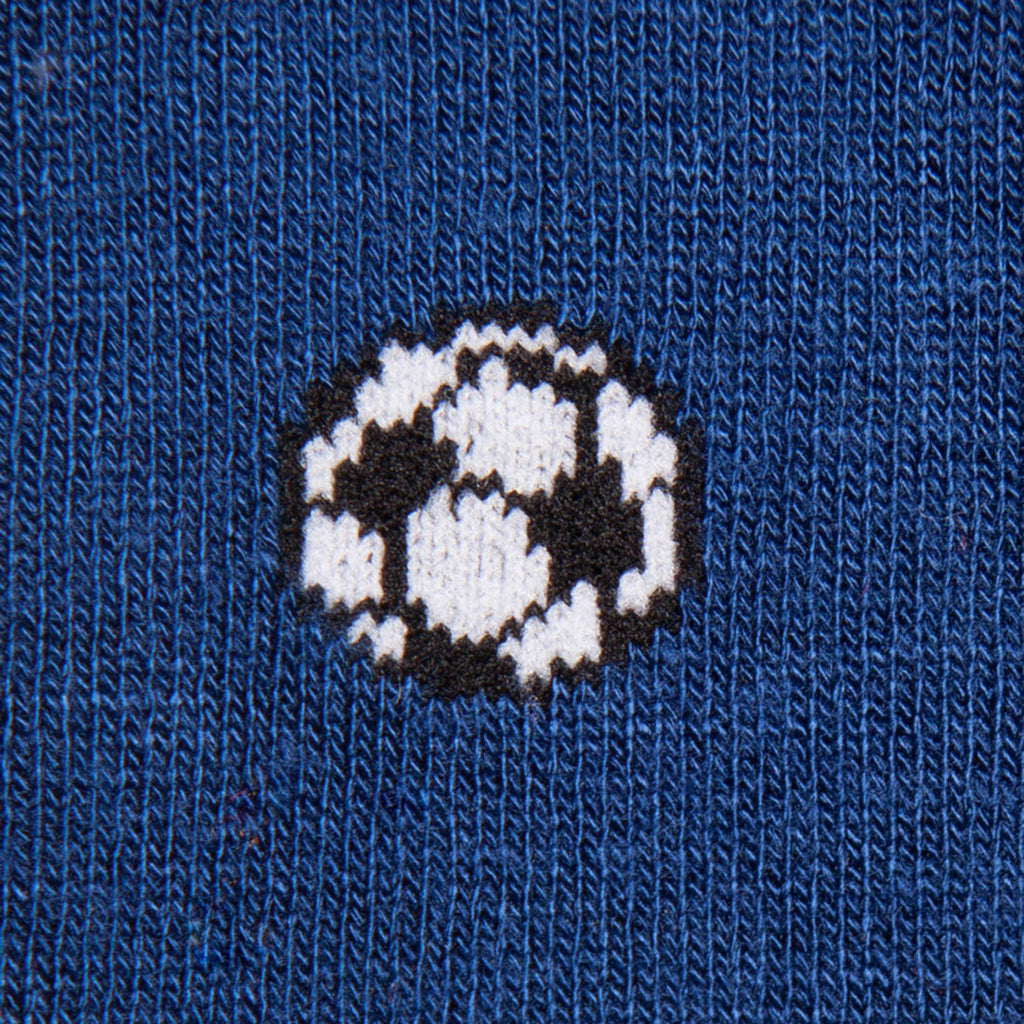 Swole Panda Blue Football Bamboo Socks – Durable and Soft Athletic Wear
