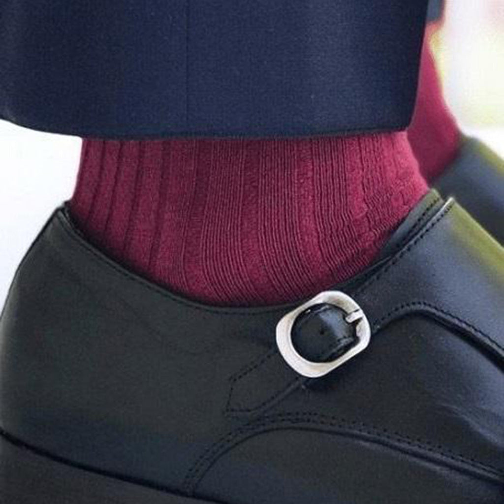 Swole Panda Burgundy Bamboo Socks – Comfort Cuff Diabetic Friendly