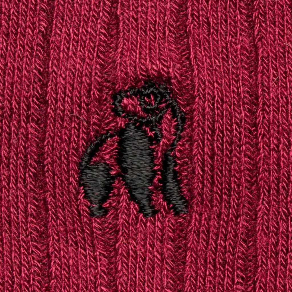 Swole Panda Burgundy Bamboo Socks – Comfort Cuff Diabetic Friendly