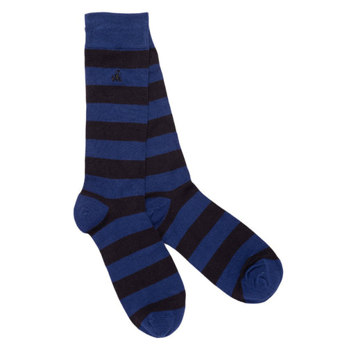 Swole Panda Charcoal Striped Bamboo Socks – Diabetic Comfort Cuff