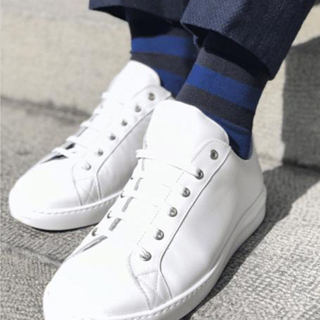 Swole Panda Charcoal Striped Bamboo Socks – Diabetic Comfort Cuff