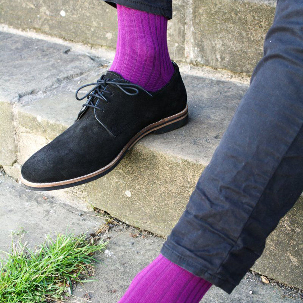 Swole Panda Deep Purple Bamboo Socks – Soft and Sustainable Footwear