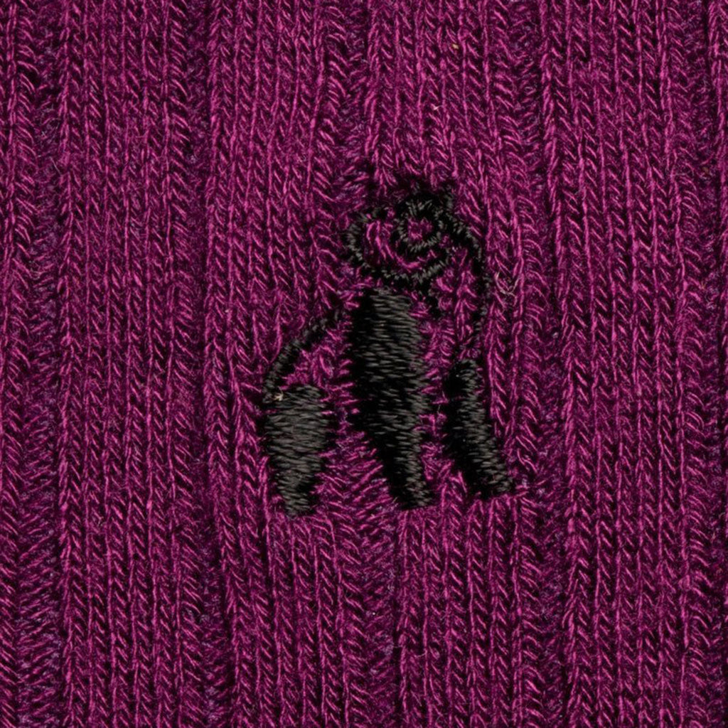 Swole Panda Deep Purple Bamboo Socks – Soft and Sustainable Footwear
