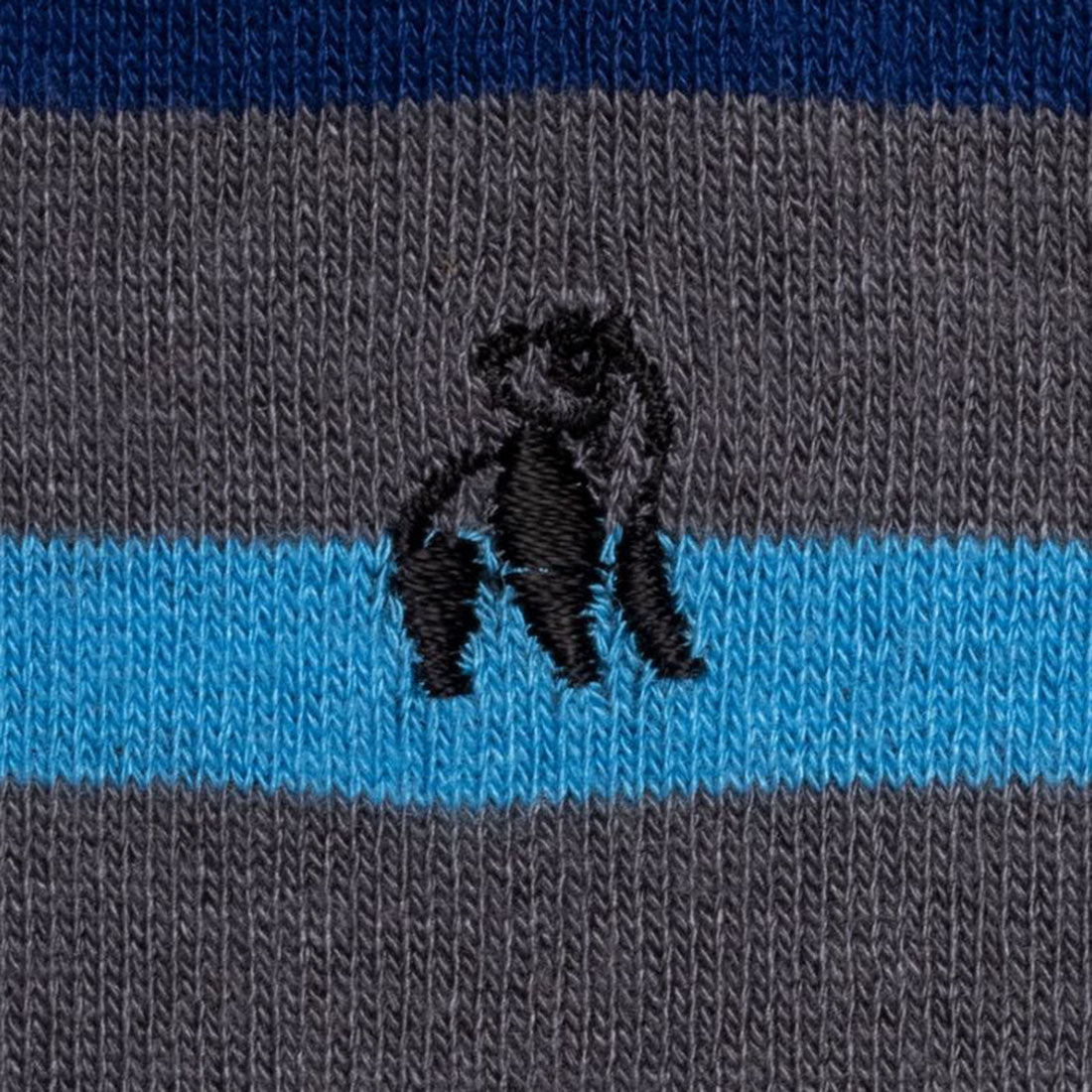 Swole Panda Grey Small Striped Bamboo Socks – Soft & Durable Mens Socks