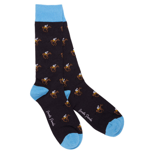 Swole Panda Racehorse Bamboo Socks – Soft & Durable Equestrian Style