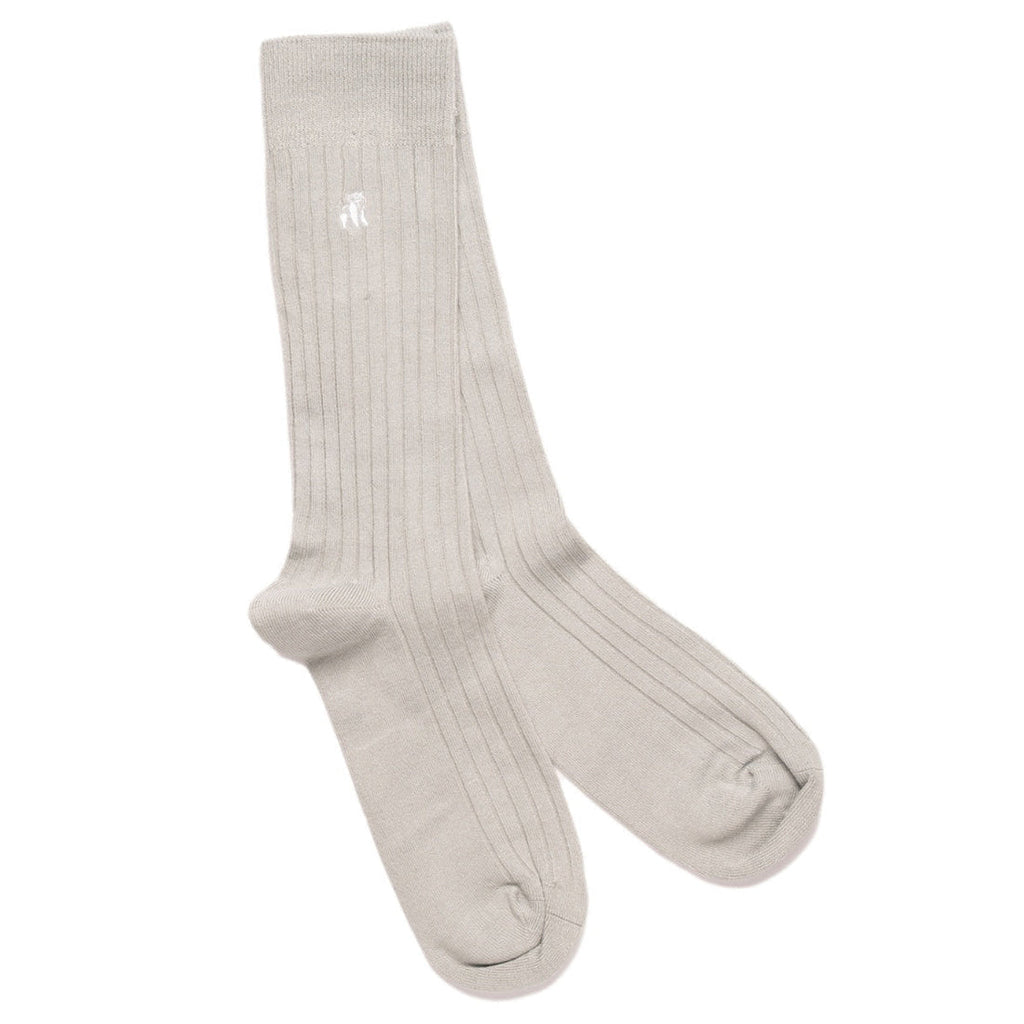 Swole Panda Light Grey Bamboo Socks – Breathable and Durable Footwear
