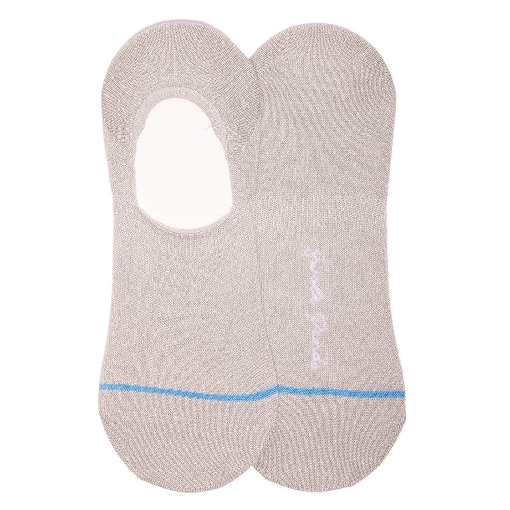 Swole Panda No-Show Bamboo Socks – Light Grey Invisible Breathable Socks