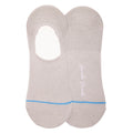 Swole Panda No-Show Bamboo Socks – Light Grey Invisible Breathable Socks