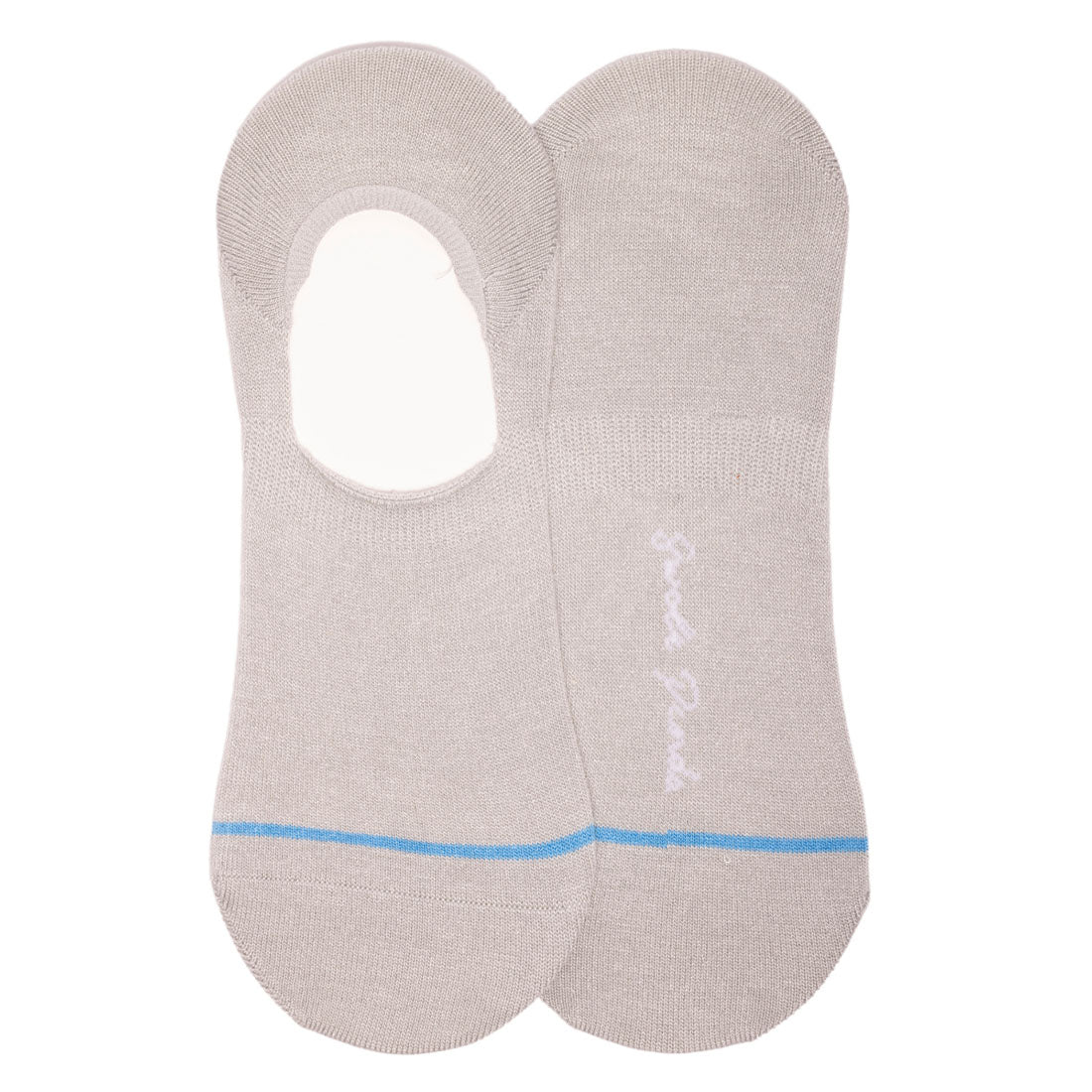 Swole Panda No-Show Bamboo Socks – Light Grey Invisible Breathable Socks