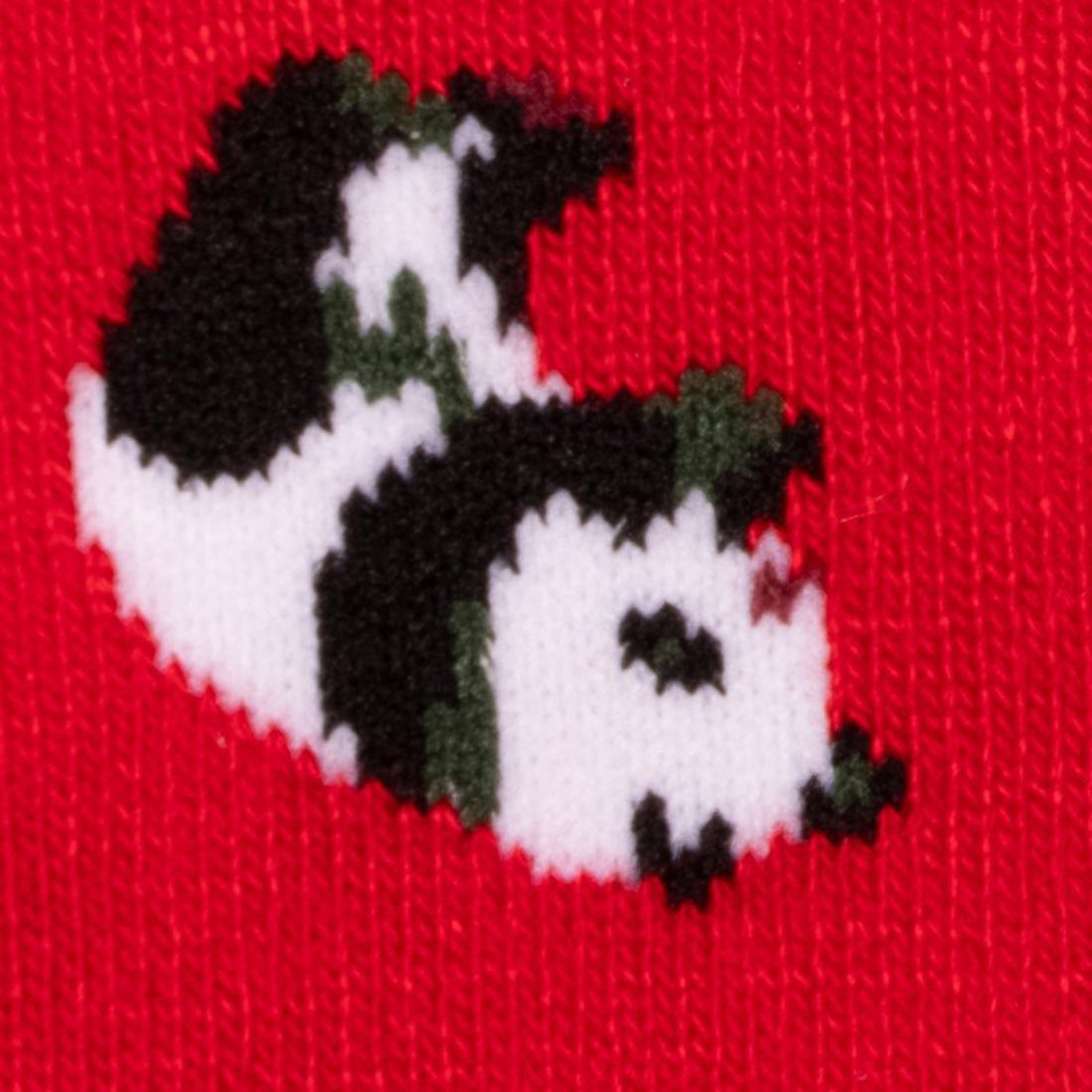 Bamboo Socks – Swole Panda Red Skiing Panda Print Sustainable Socks