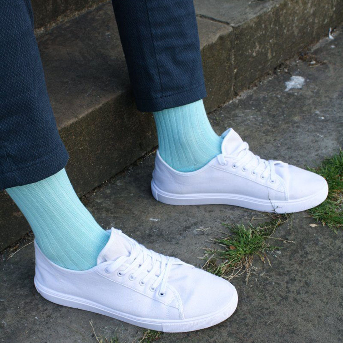 Swole Panda Mint Bamboo Socks – Breathable and Soft Sustainable Hosiery