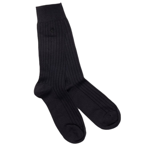 Swole Panda Navy Bamboo Socks – Breathable and Durable Men's Footwear