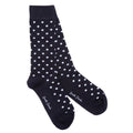 Swole Panda Navy Polka Dot Bamboo Socks – Breathable Men's Hosiery