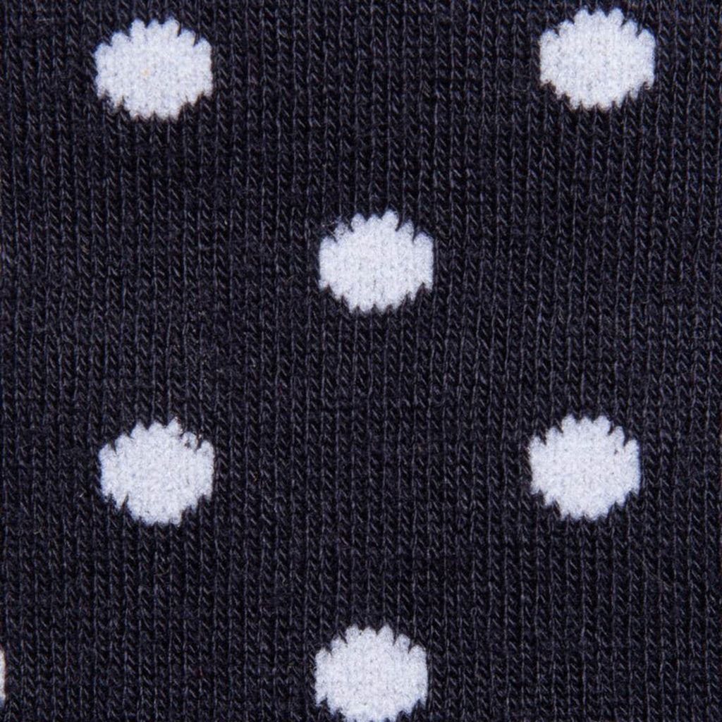 Swole Panda Navy Polka Dot Bamboo Socks – Breathable Men's Hosiery