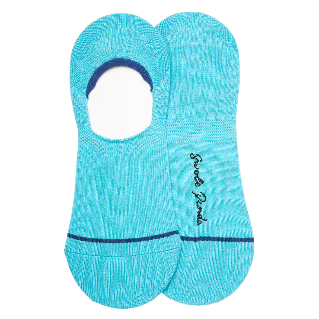 Swole Panda Neon Blue No-Show Bamboo Socks – Breathable Invisible Style