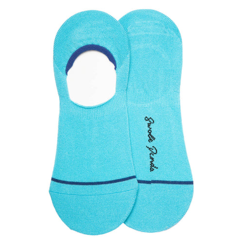 Swole Panda Neon Blue No-Show Bamboo Socks – Breathable Invisible Style