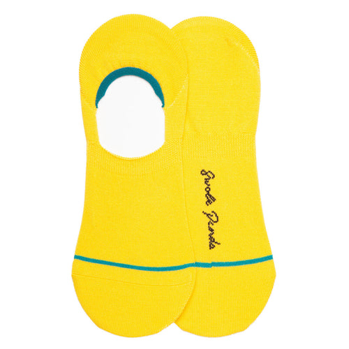 Swole Panda Neon Yellow No-Show Bamboo Socks – Breathable Invisible Style