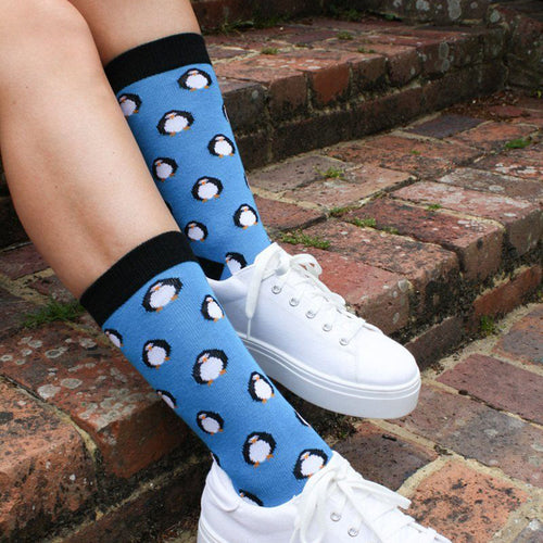 Swole Panda Penguin Bamboo Socks – Seamless Comfort Cuff Diabetic Socks