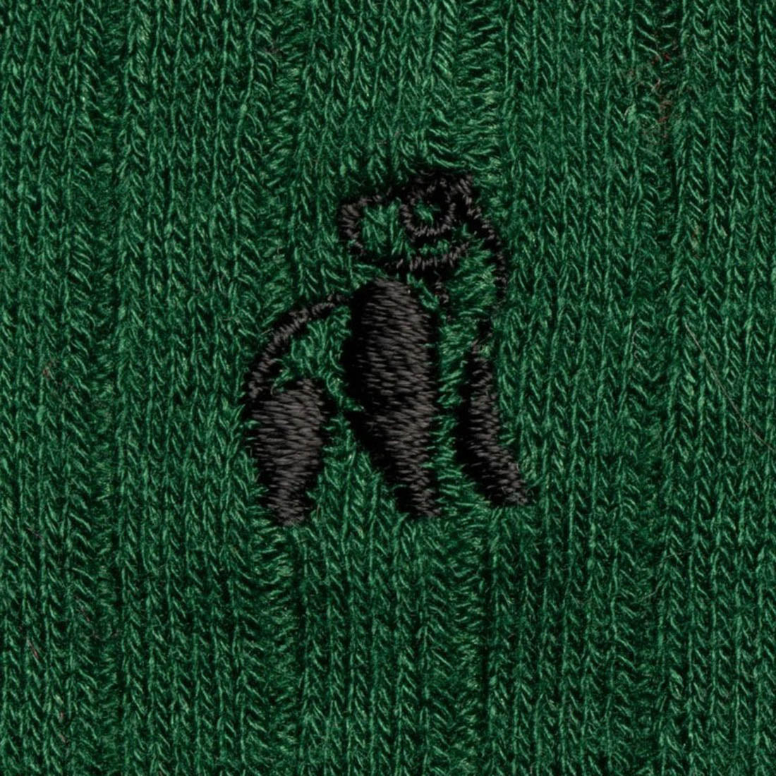 Swole Panda Racing Green Bamboo Socks – Ribbed Comfort Cuff for Men