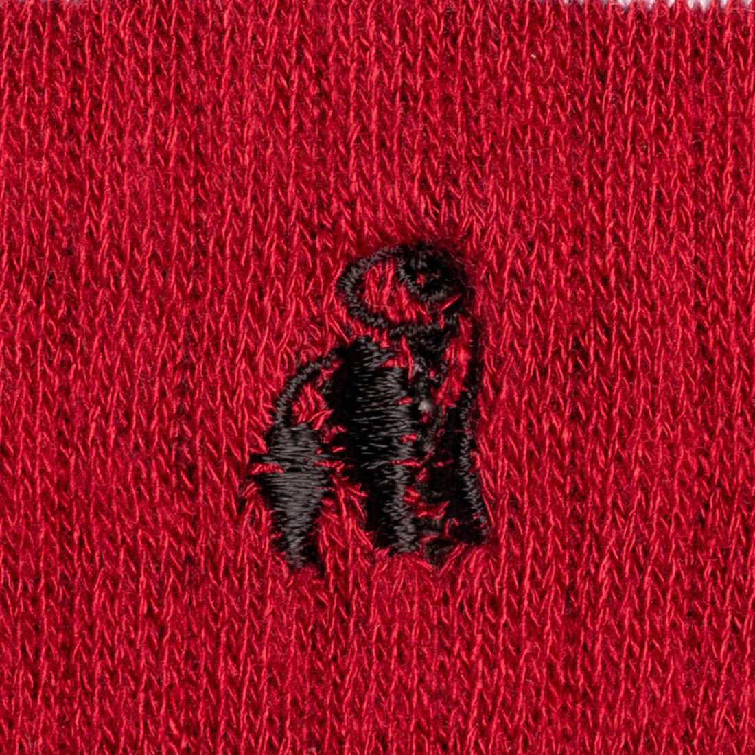 Swole Panda Red Athletic Bamboo Socks – Breathable Striped Crew Socks