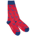 Swole Panda Red Stag Bamboo Socks – Sustainable Men's Animal Print