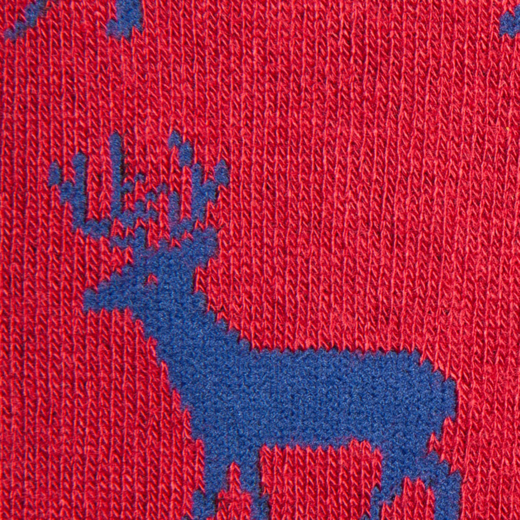 Swole Panda Red Stag Bamboo Socks – Sustainable Men's Animal Print