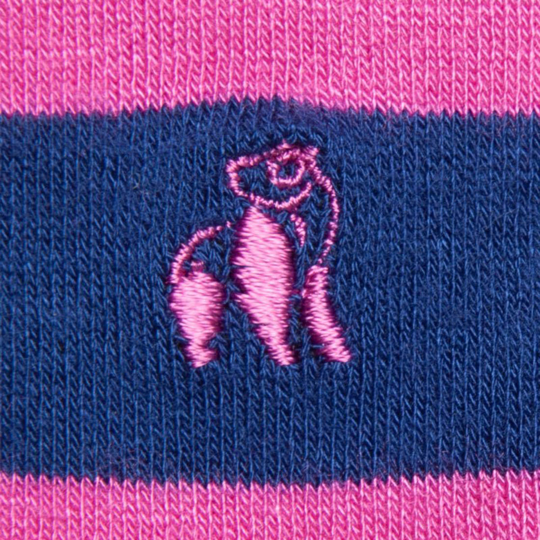 Swole Panda Pink Striped Bamboo Socks – Breathable and Durable