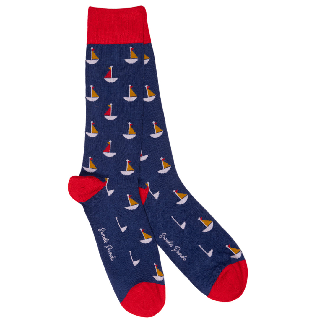 Swole Panda Sailing Boat Bamboo Socks – Soft Graphic Novelty Socks