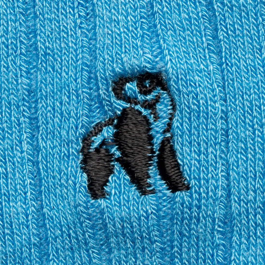 Swole Panda Sky Blue Bamboo Socks – Soft Ribbed Sustainable Hosiery