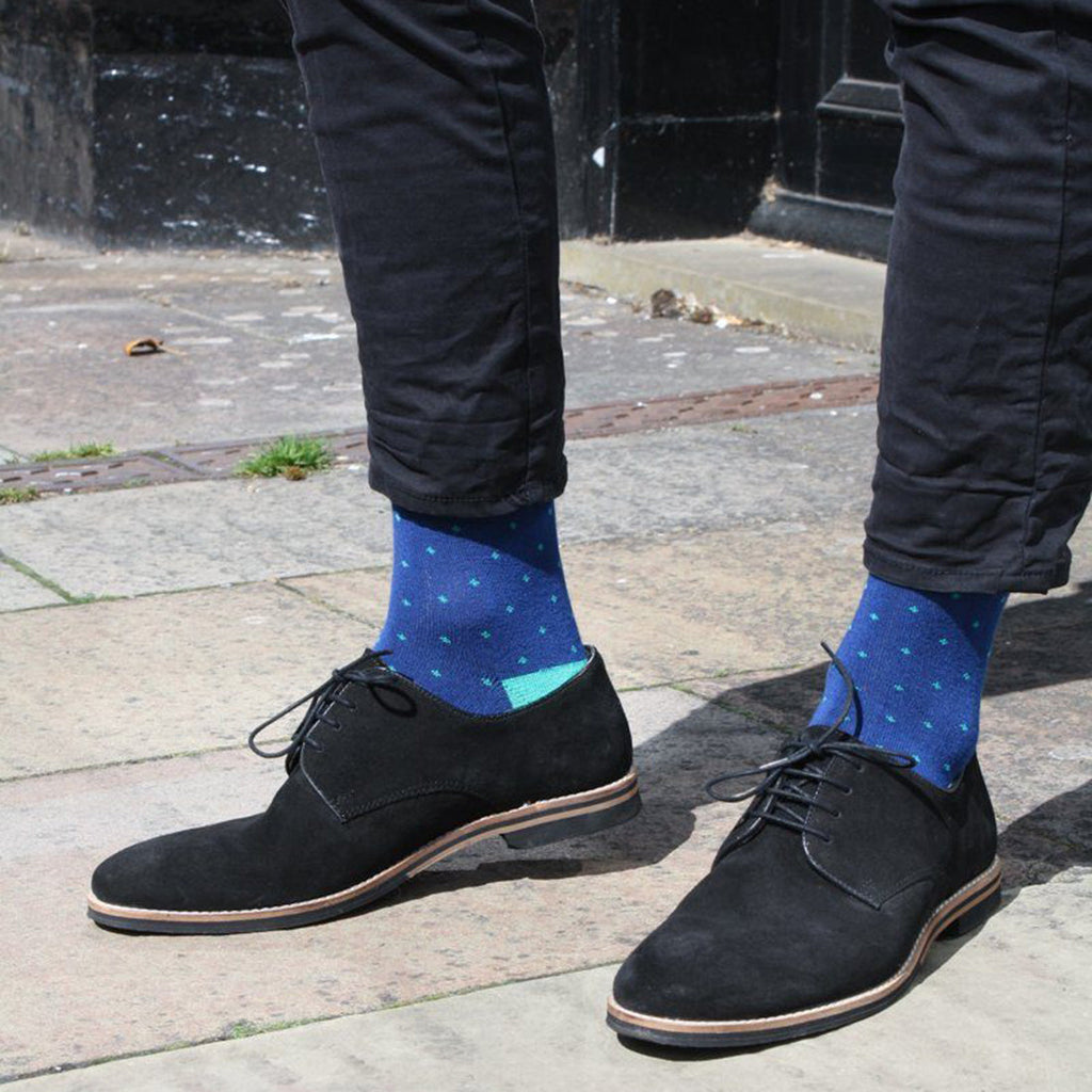 Swole Panda Spotted Green Bamboo Socks – Breathable Patterned Footwear