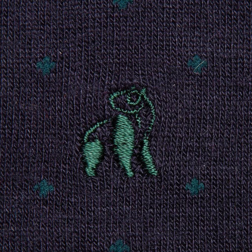Swole Panda Spotted Navy Bamboo Socks – Diabetic Friendly Comfort Cuff