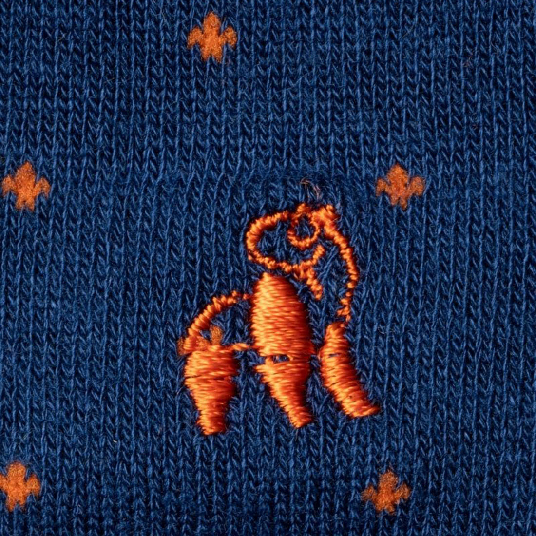 Swole Panda Bamboo Socks – Spotted Orange & Royal Blue Breathable