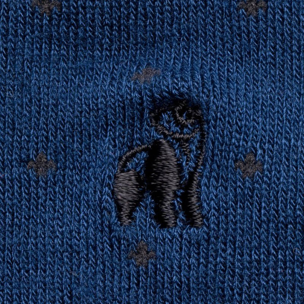 Swole Panda Spotted Royal Blue Bamboo Socks – Soft and Durable Navy