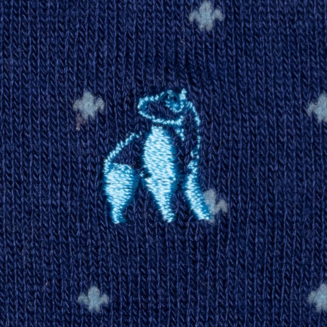 Swole Panda Spotted Sky Blue Bamboo Socks – Breathable & Soft Men's Socks
