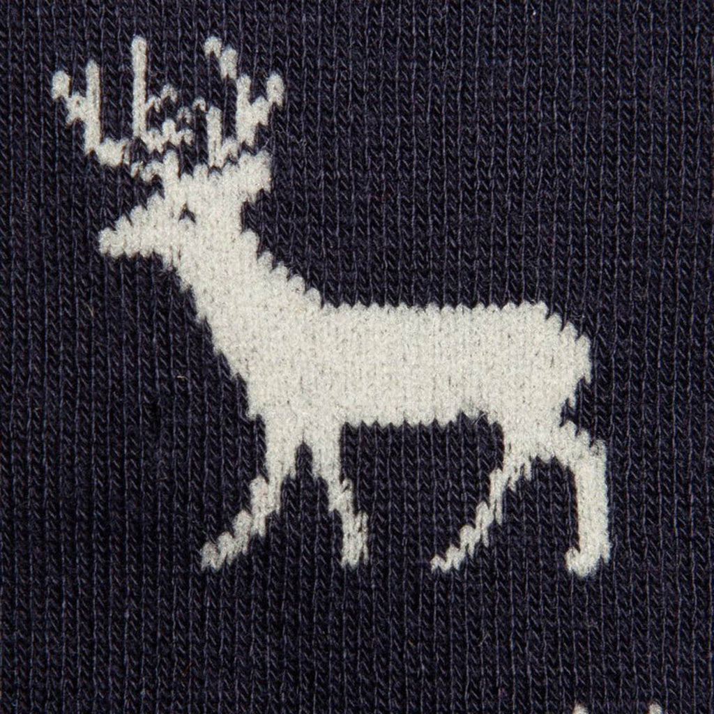 Swole Panda Stag Bamboo Socks – Navy Sustainable Men's Novelty Socks