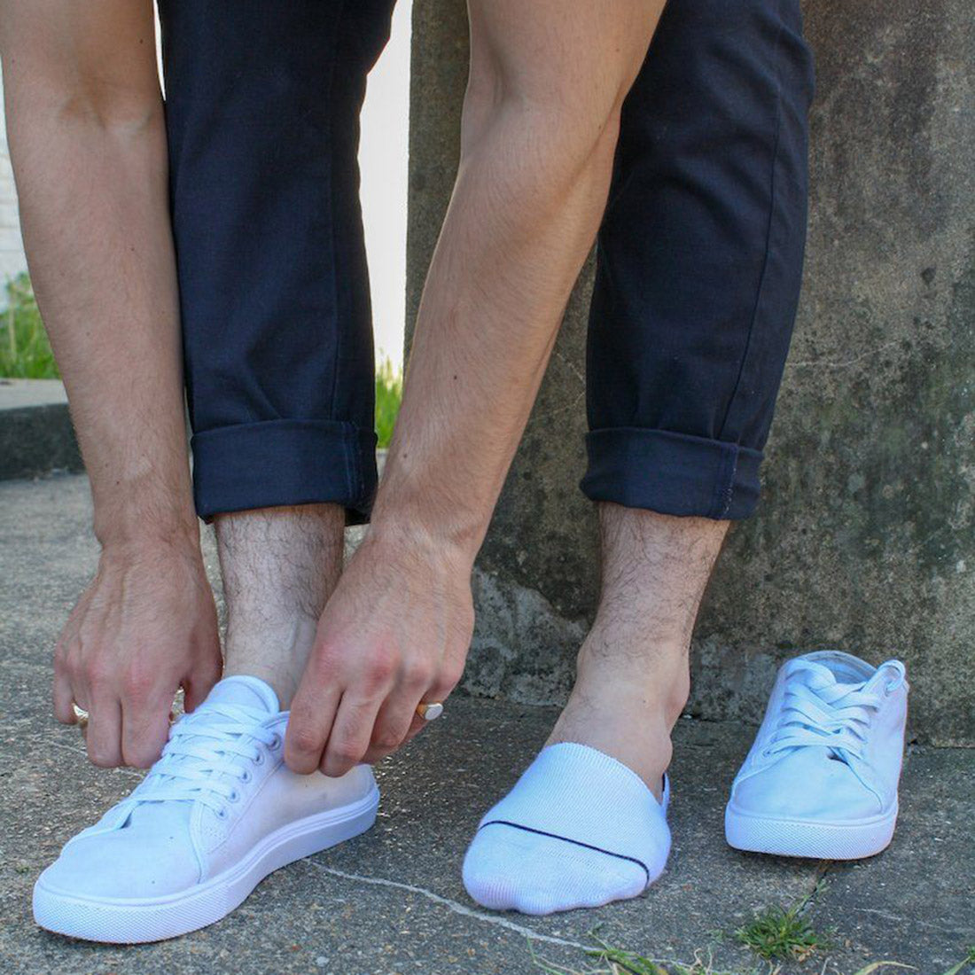 Swole Panda White Bamboo No-Show Socks – Breathable Invisible Socks