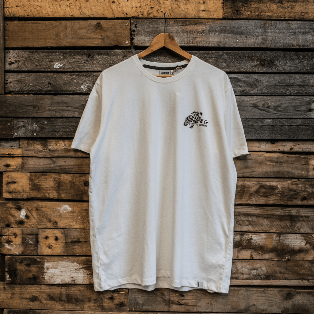 Uggly and Co Flattrack Tee – Vintage Graphic Heavyweight Cotton T-Shirt
