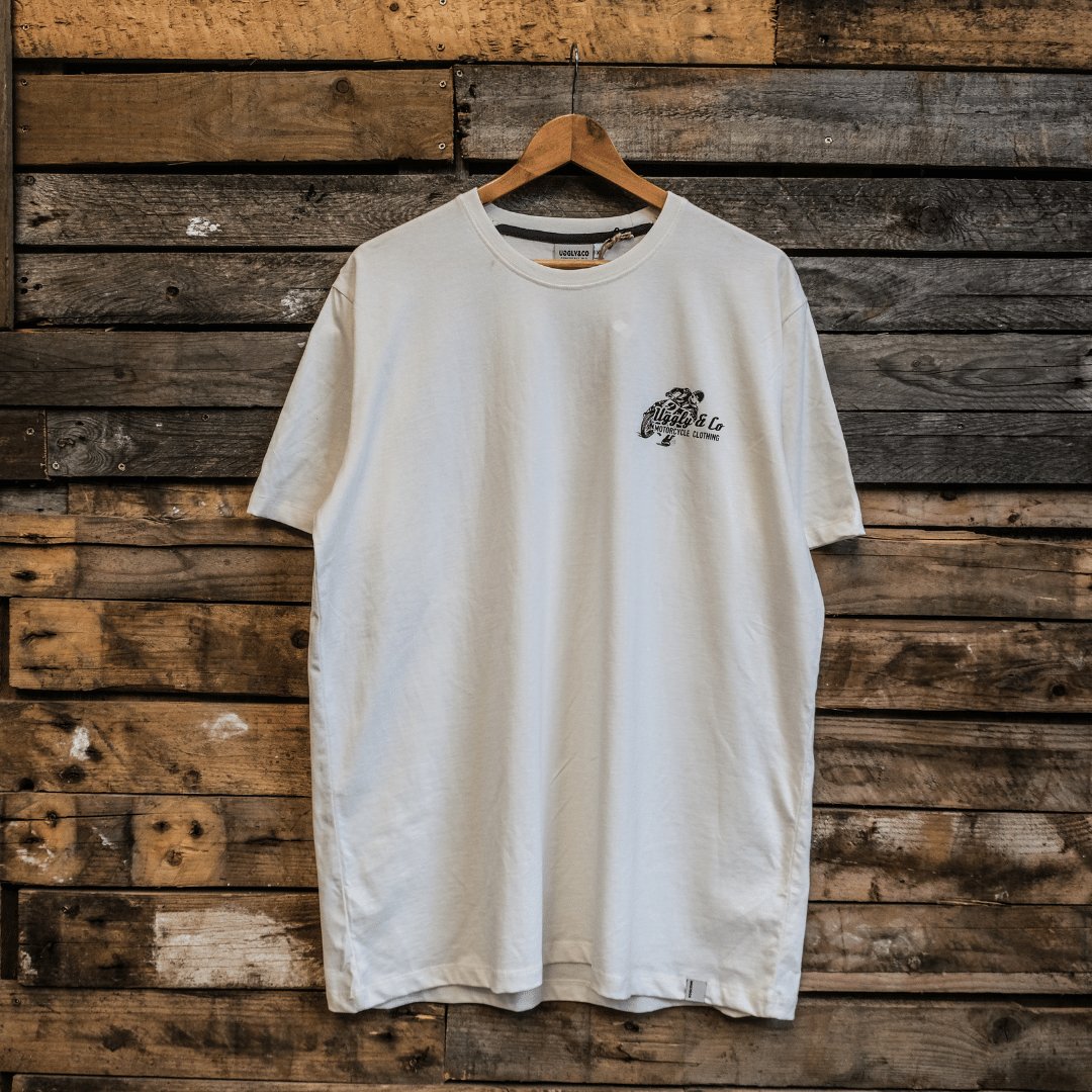 Uggly and Co Flattrack Tee – Vintage Graphic Heavyweight Cotton T-Shirt