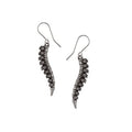 Alchemy Gothic Spine Earrings – Pewter Anatomical Vertebrae Jewelry