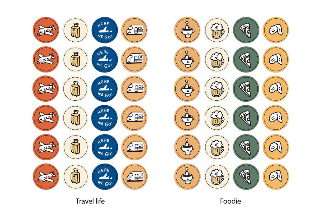 A Gator Life Little Icons Planner Stickers - 2 Pack Decorative Decals