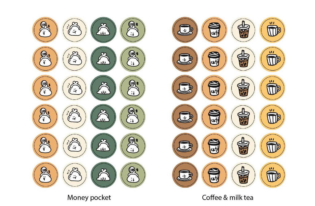 A Gator Life Little Icons Planner Stickers - 2 Pack Decorative Decals