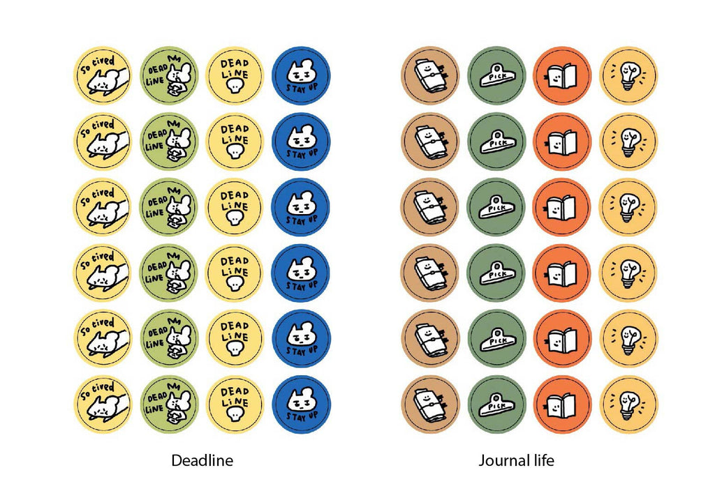A Gator Life Little Icons Planner Stickers - 2 Pack Decorative Decals