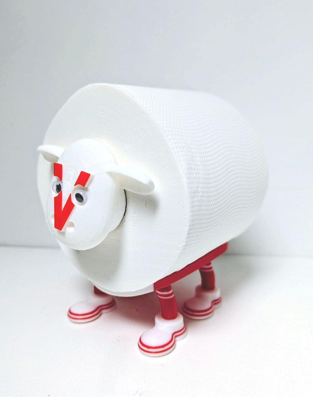 St Helens Super Sheep Toilet Roll Holder – Red V Rugby Fan Gift