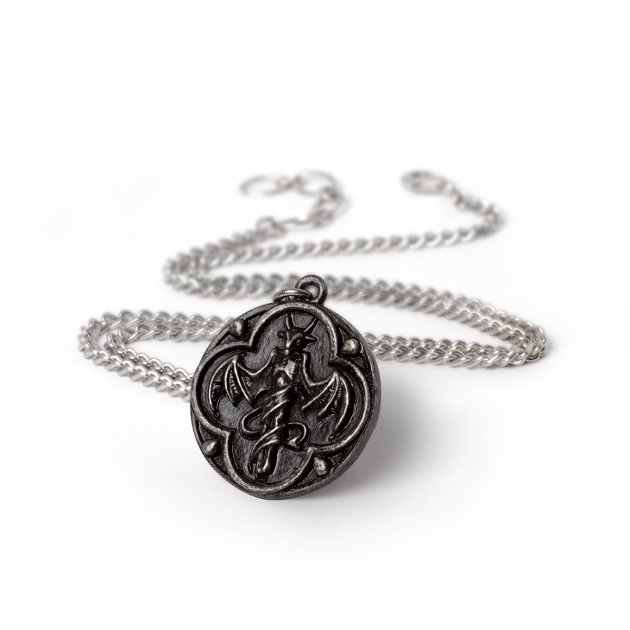 Alchemy Gothic St. Levantius Talisman Pewter Necklace | Dual-Sided