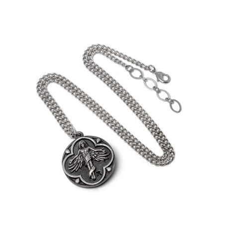 Alchemy Gothic St. Levantius Talisman Pewter Necklace | Dual-Sided