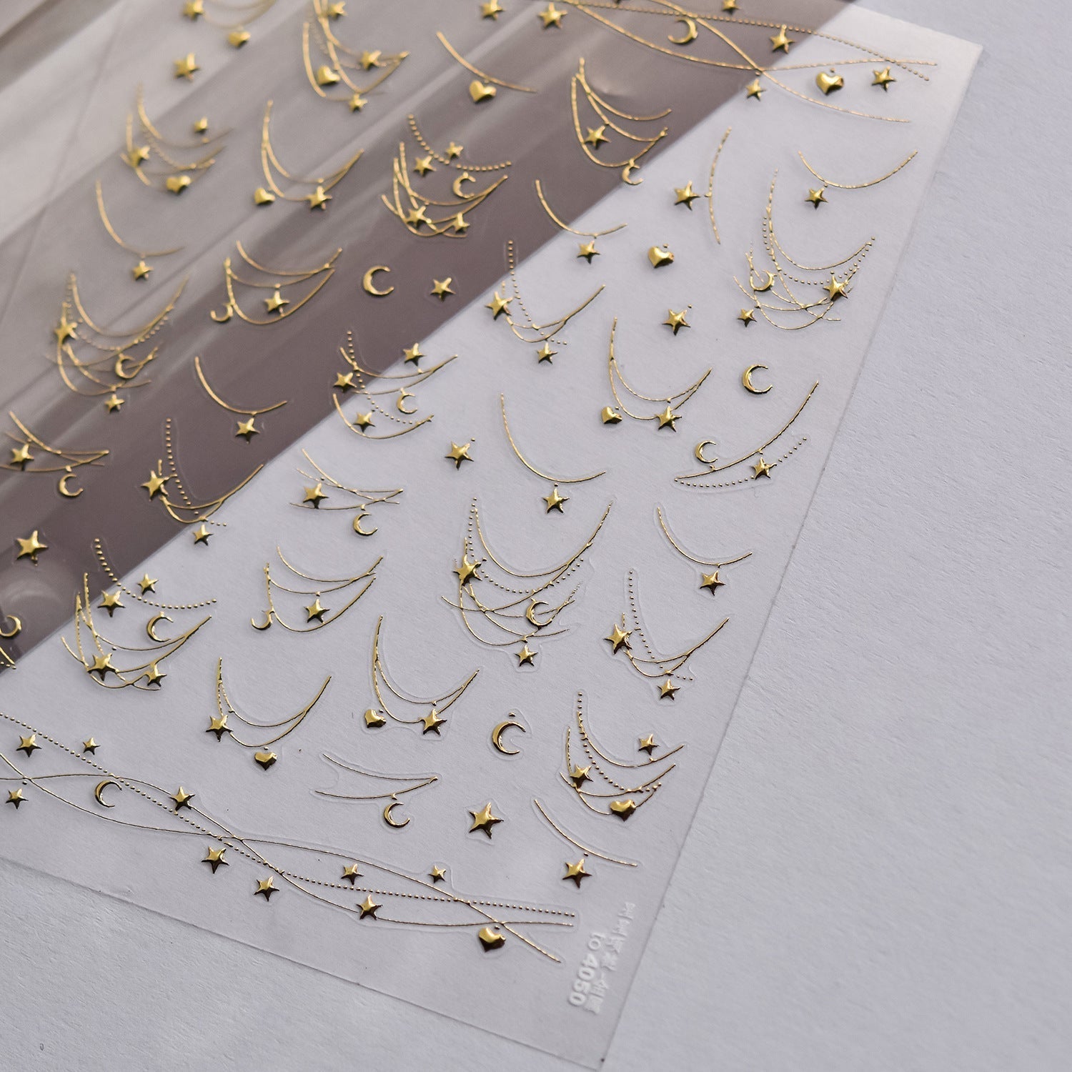 LuLuFun Studio Star Necklace Nail Art Stickers – Ultra-Thin Decals