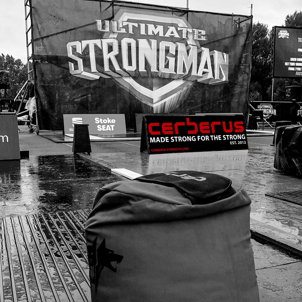 CERBERUS Strength MADE STRONG Gym Banner | Heavy Duty Vinyl | 6ft x 2ft