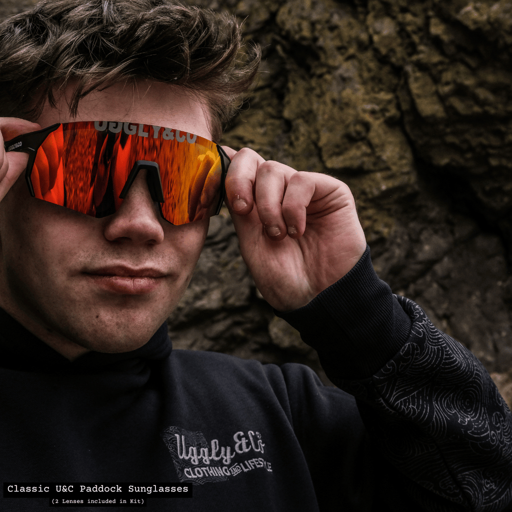 Uggly and Co Paddock Polarized Cycling Sunglasses with 2 Lenses